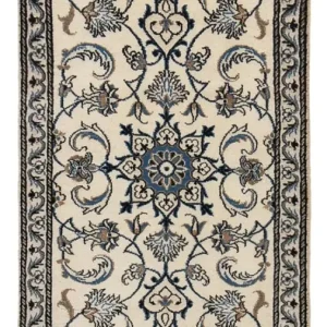 Dywan perski - Nain - 136 x 68 cm - kremowy