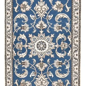 Dywan perski - Nain - 136 x 70 cm - niebieski