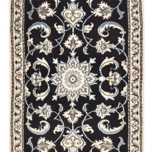 Dywan perski - Nain - 137 x 71 cm - ciemnoniebieski