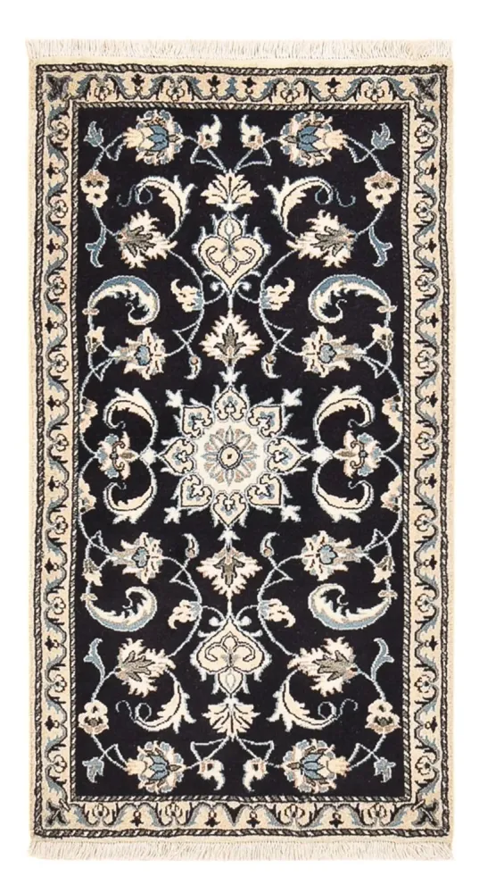 Dywan perski - Nain - 137 x 71 cm - ciemnoniebieski