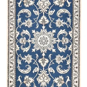 Dywan perski - Nain - 140 x 68 cm - niebieski