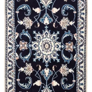 Dywan perski - Nain - 143 x 70 cm - ciemnoniebieski