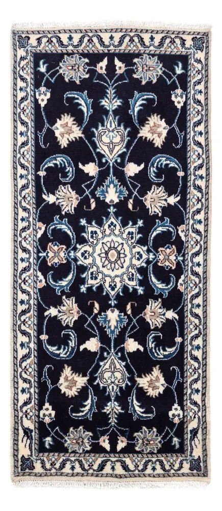 Dywan perski - Nain - 143 x 70 cm - ciemnoniebieski