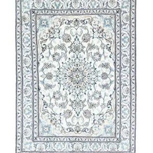 Dywan perski - Nain - 200 x 144 cm - naturalna biel