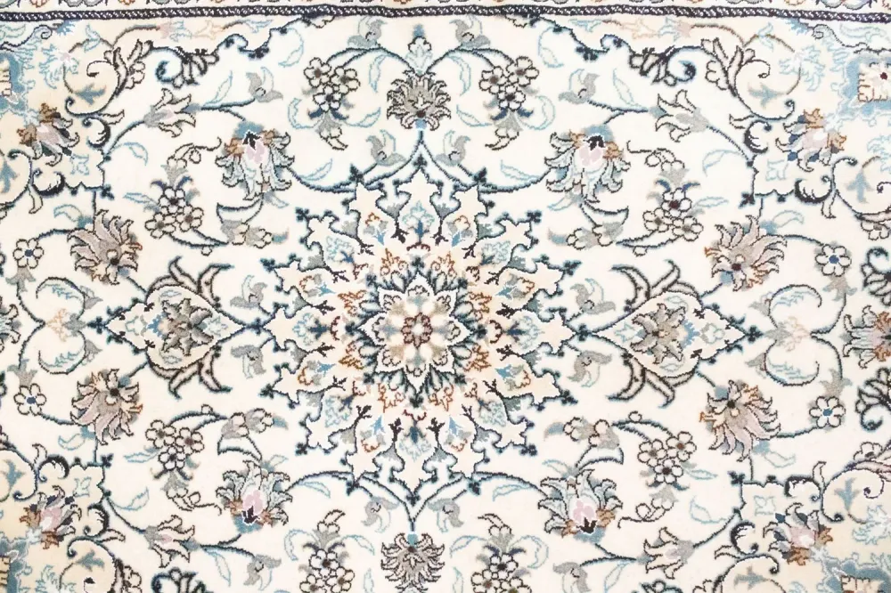 Dywan perski - Nain - 200 x 144 cm - naturalna biel