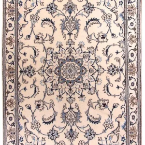 Dywan perski - Nain - 202 x 120 cm - beżowy