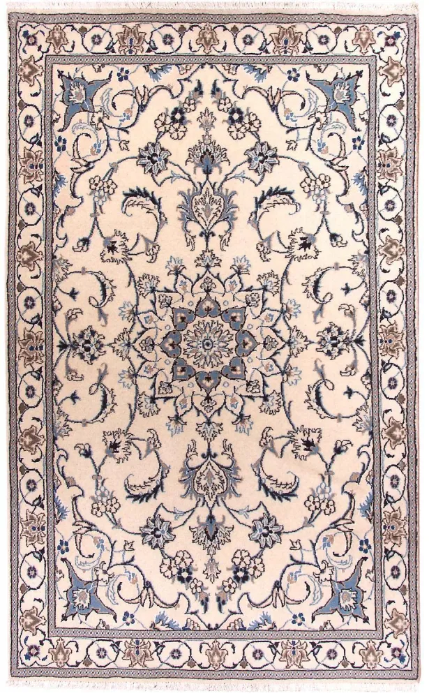 Dywan perski - Nain - 202 x 120 cm - beżowy