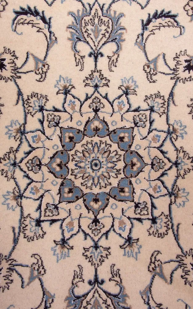 Dywan perski - Nain - 202 x 120 cm - beżowy