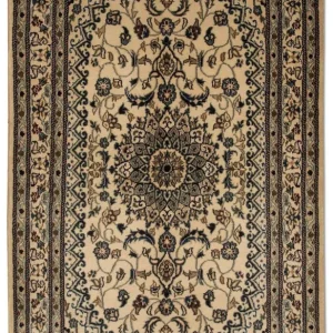 Dywan perski - Nain - 214 x 118 cm - beżowy