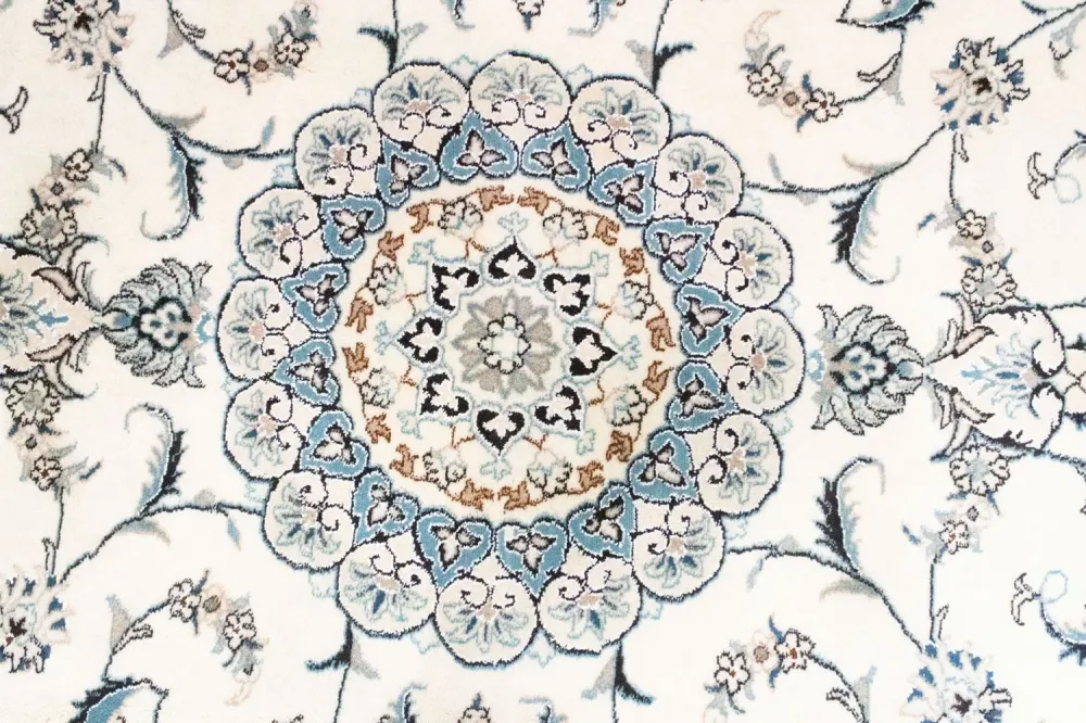 Dywan perski - Nain - 280 x 198 cm - naturalna biel