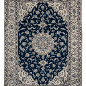 Dywan perski - Nain - 345 x 244 cm - ciemnoniebieski