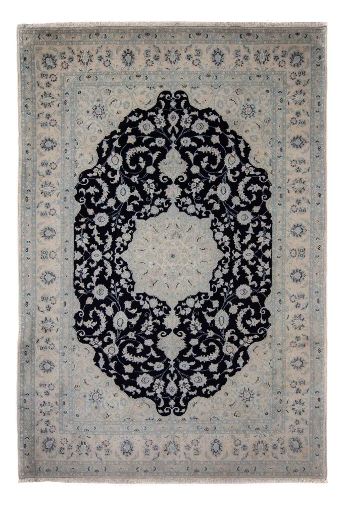 Dywan perski - Nain - 352 x 253 cm - ciemnoniebieski