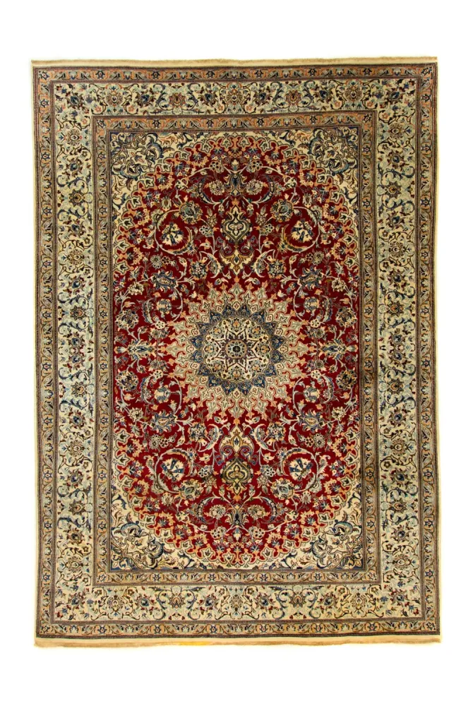 Dywan perski - Nain - 356 x 244 cm - czerwony