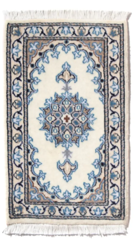 Dywan perski - Nain - 60 x 40 cm - kremowy