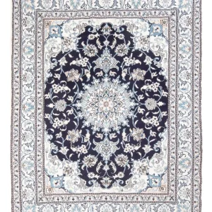Dywan perski - Nain - Królewski - 198 x 147 cm - ciemnoniebieski