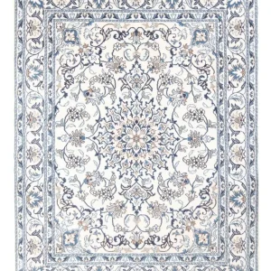 Dywan perski - Nain - Królewski - 202 x 149 cm - kremowy
