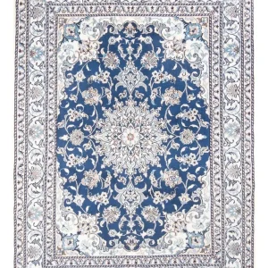 Dywan perski - Nain - Królewski - 203 x 146 cm - niebieski
