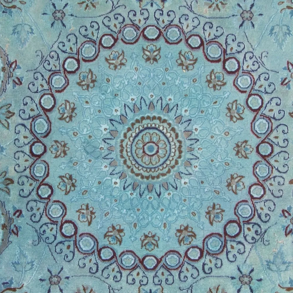 Dywan perski - Nain - Królewski - 350 x 250 cm - jasnoniebieski
