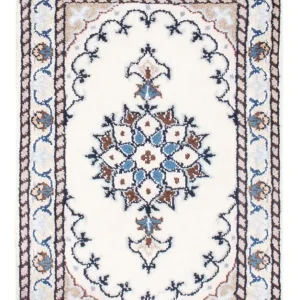 Dywan perski - Nain - Królewski - 60 x 40 cm - kremowy