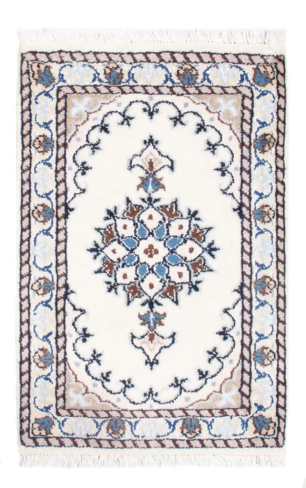 Dywan perski - Nain - Królewski - 60 x 40 cm - kremowy