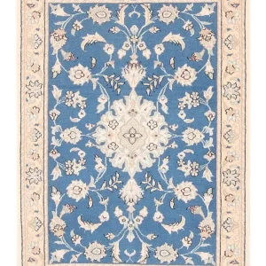 Dywan perski - Nain - 88 x 59 cm - niebieski