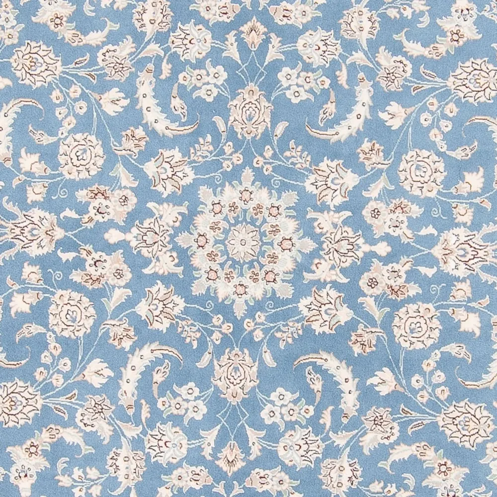 Dywan perski - Nain okrągły - 200 x 200 cm - jasnoniebieski