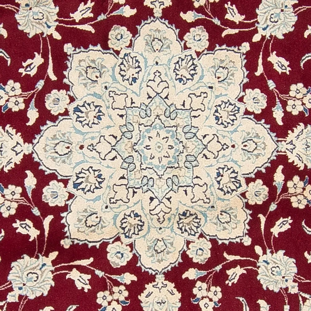 Dywan perski - Nain okrągły - 245 x 245 cm - ciemna czerwień