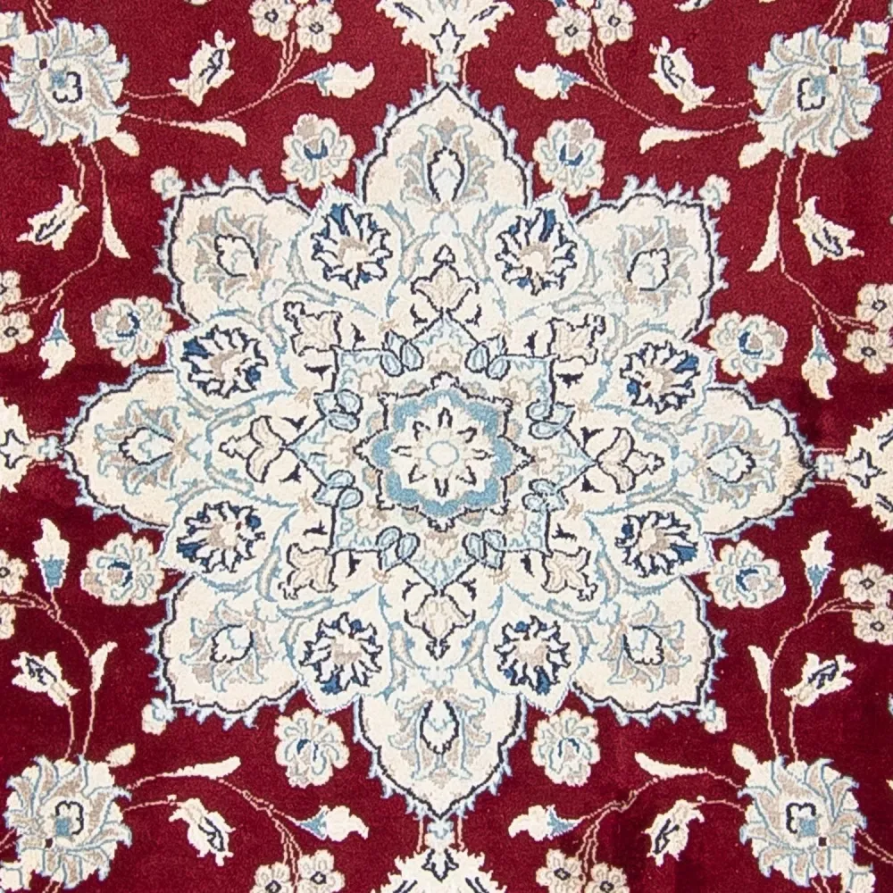 Dywan perski - Nain okrągły - 245 x 245 cm - ciemna czerwień