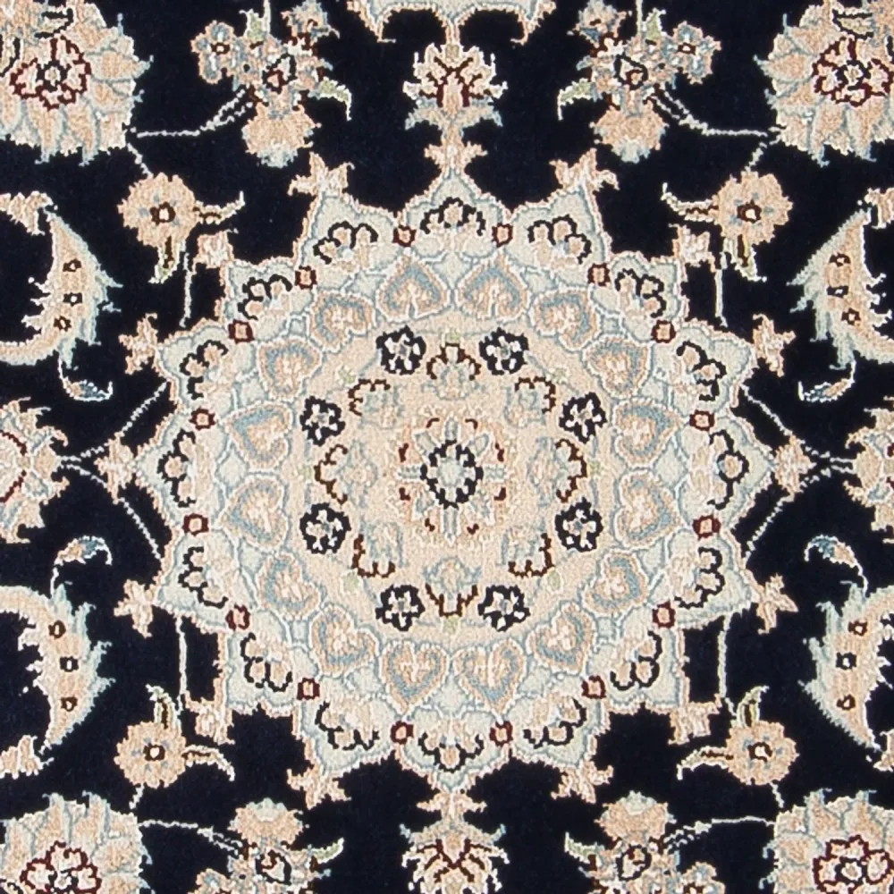 Dywan perski - Nain - Premium - 118 x 81 cm - ciemnoniebieski