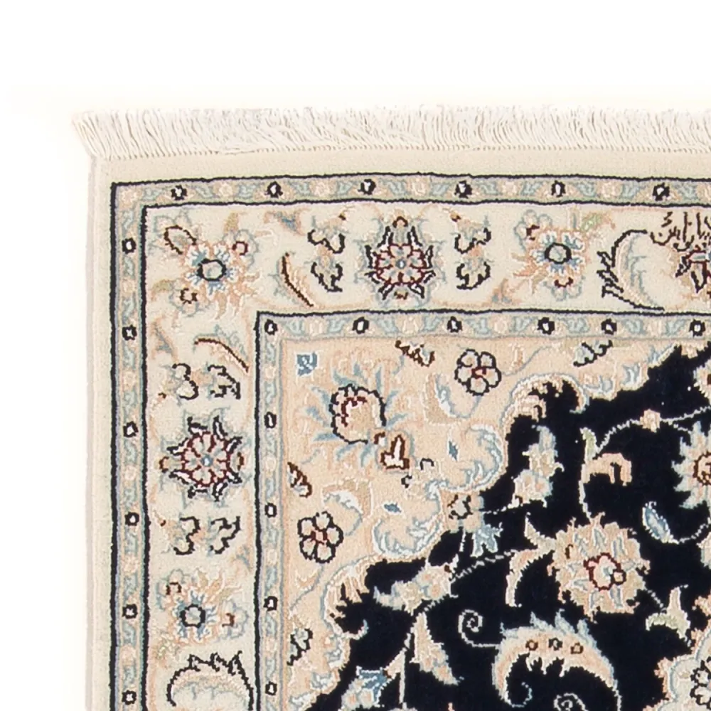 Dywan perski - Nain - Premium - 118 x 81 cm - ciemnoniebieski