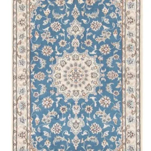 Dywan perski - Nain - Premium - 138 x 76 cm - jasnoniebieski