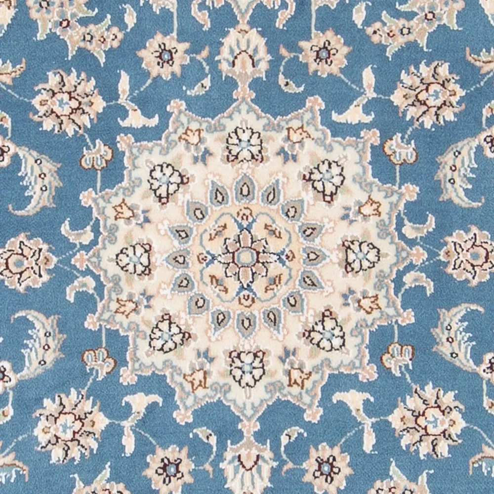 Dywan perski - Nain - Premium - 138 x 76 cm - jasnoniebieski