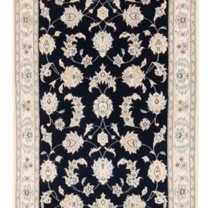 Dywan perski - Nain - Premium - 148 x 74 cm - ciemnoniebieski