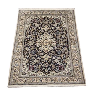 Dywan perski - Nain - Premium - 152 x 106 cm - ciemnoniebieski