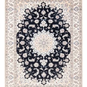 Dywan perski - Nain - Premium - 160 x 110 cm - ciemnoniebieski