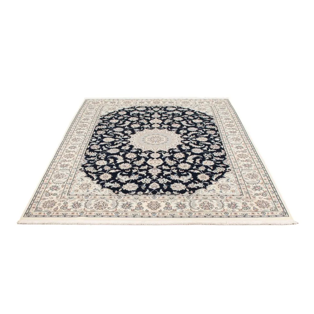 Dywan perski - Nain - Premium - 202 x 150 cm - ciemnoniebieski