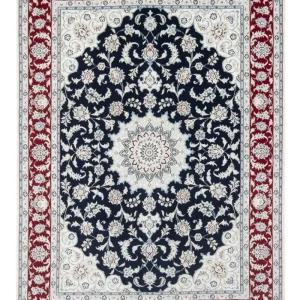 Dywan perski - Nain - Premium - 204 x 150 cm - ciemnoniebieski
