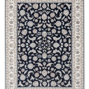 Dywan perski - Nain - Premium - 205 x 148 cm - ciemnoniebieski