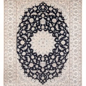 Dywan perski - Nain - Premium - 340 x 246 cm - ciemnoniebieski