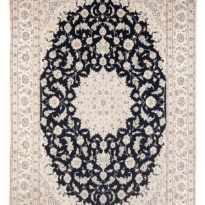 Dywan perski - Nain - Premium - 340 x 246 cm - ciemnoniebieski