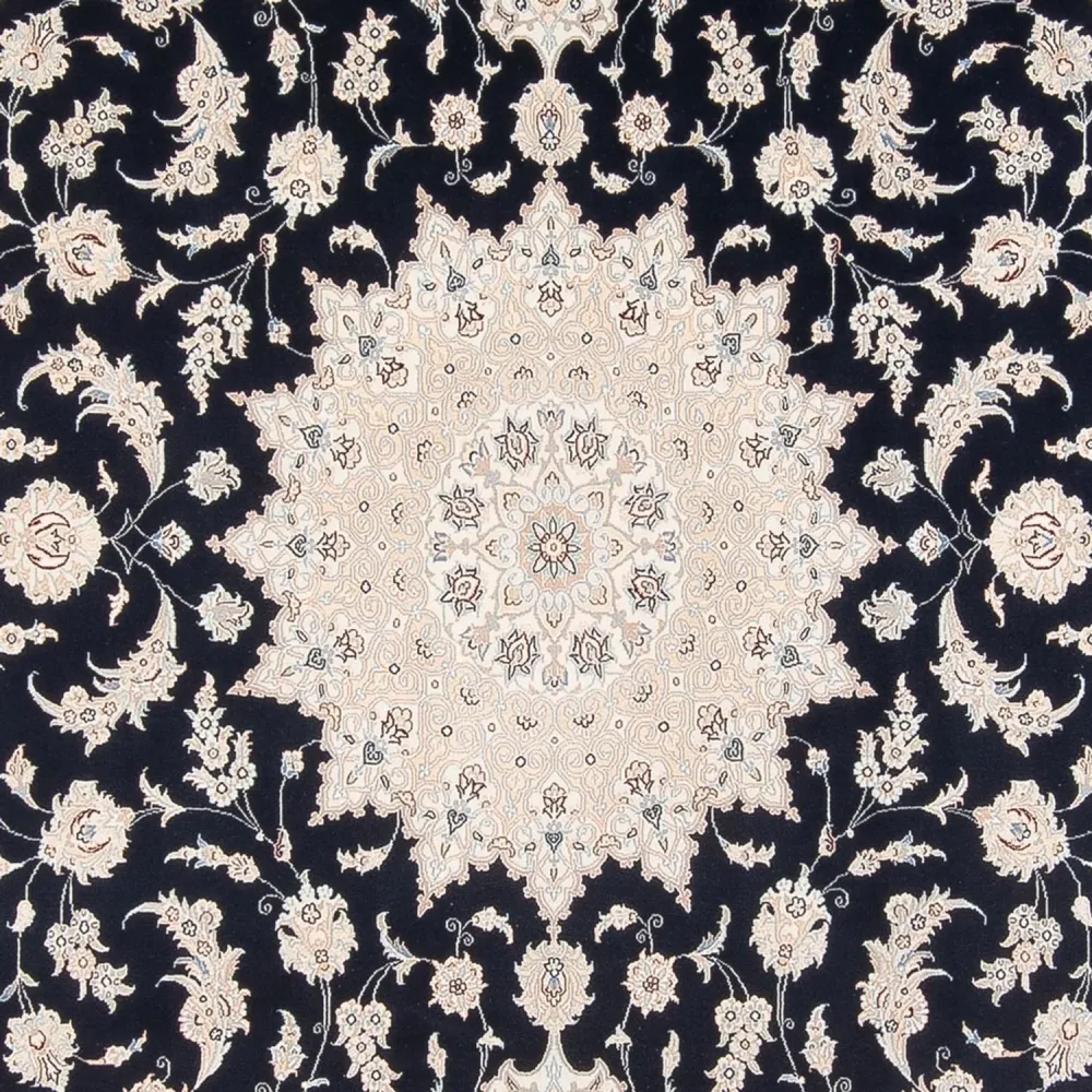 Dywan perski - Nain - Premium - 340 x 246 cm - ciemnoniebieski