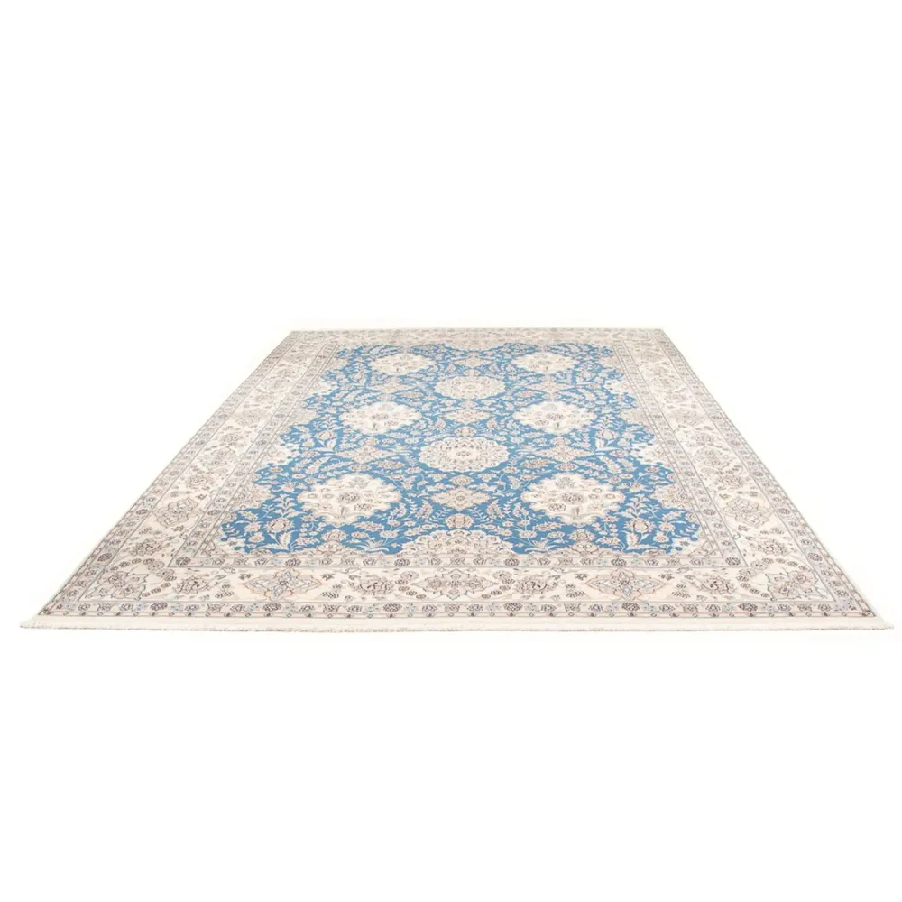 Dywan perski - Nain - Premium - 348 x 245 cm - jasnoniebieski