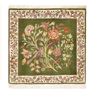 Dywan perski - Royal kwadratowy - 60 x 60 cm - zielona