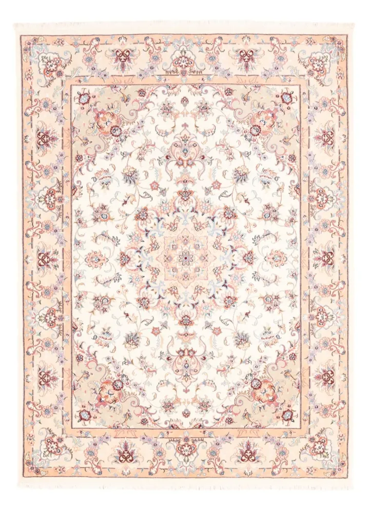 Dywan perski - Tabriz - 202 x 150 cm - kremowy