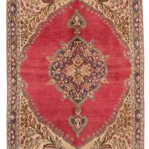 Dywan perski - Tabriz - 203 x 145 cm - czerwony