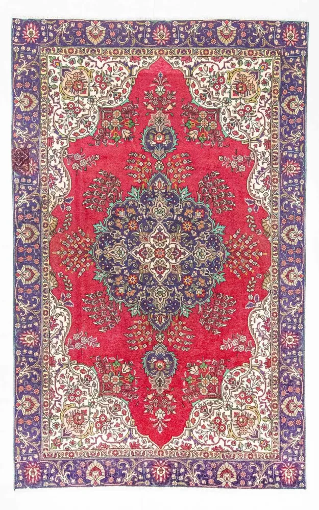 Dywan perski - Tabriz - 287 x 185 cm - czerwony