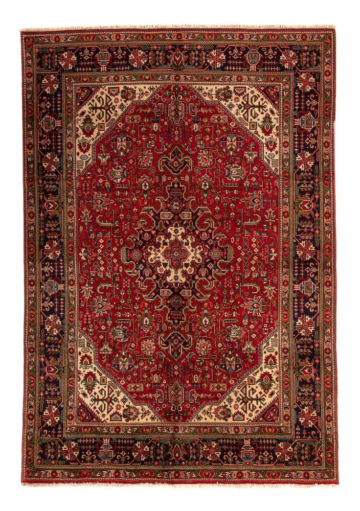 Dywan perski - Tabriz - 295 x 195 cm - ciemna czerwień