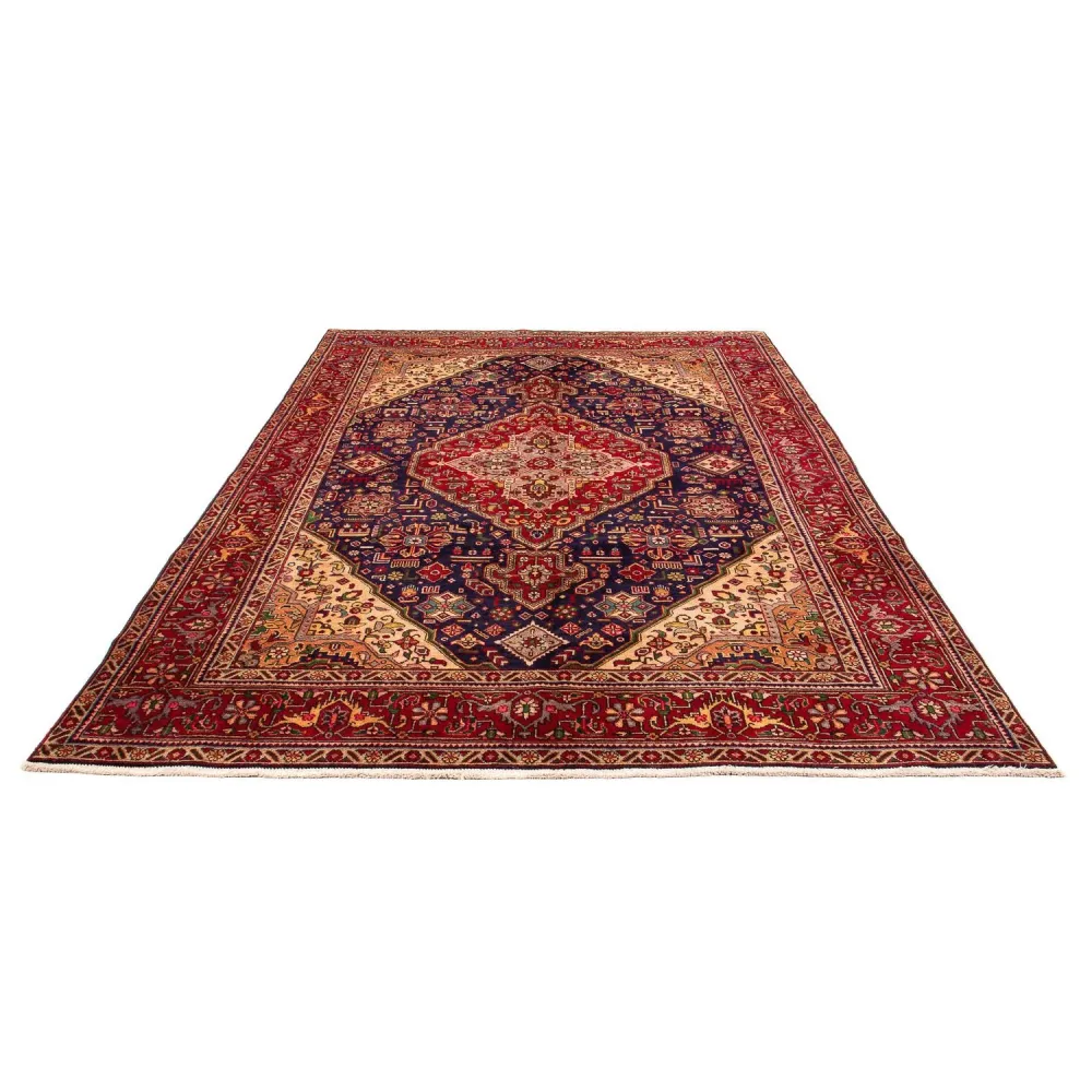 Dywan perski - Tabriz - 297 x 197 cm - ciemnoniebieski