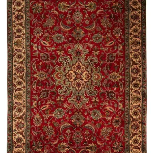 Dywan perski - Tabriz - 300 x 203 cm - ciemna czerwień