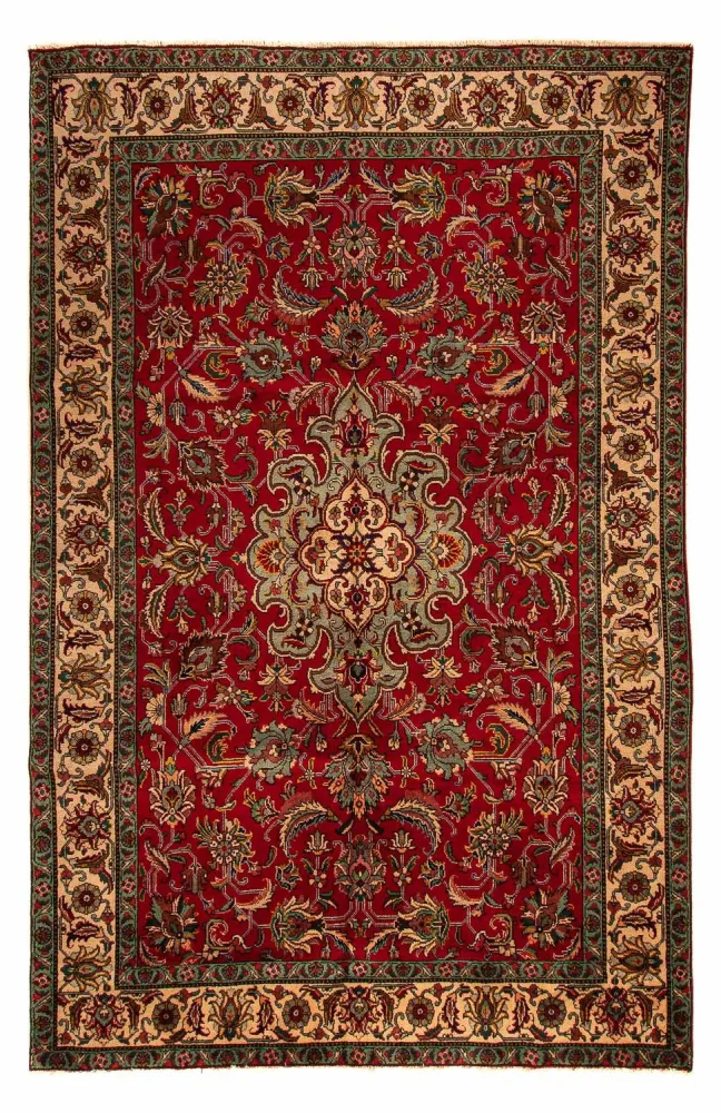 Dywan perski - Tabriz - 305 x 200 cm - ciemna czerwień